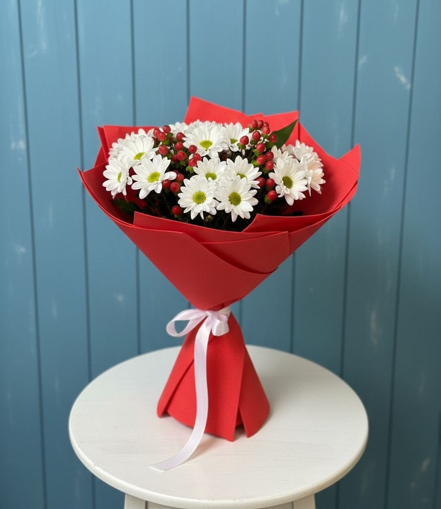 Букет цветов из: Хризантемы в Новосемейкино