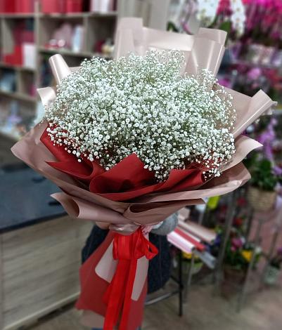 Букет цветов из: Гипсофила в Новосемейкино