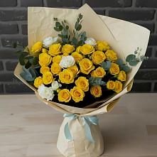 Букет цветов из:  Розы в Новосемейкино