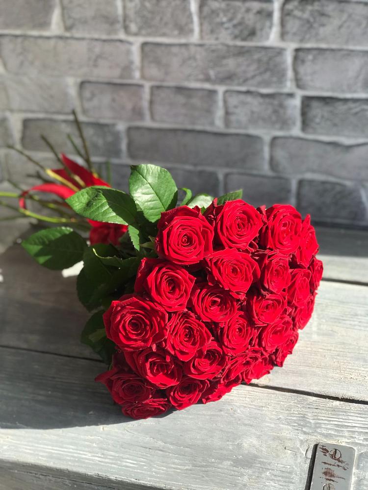 Букет Красные розы Фридом в Новосемейкино