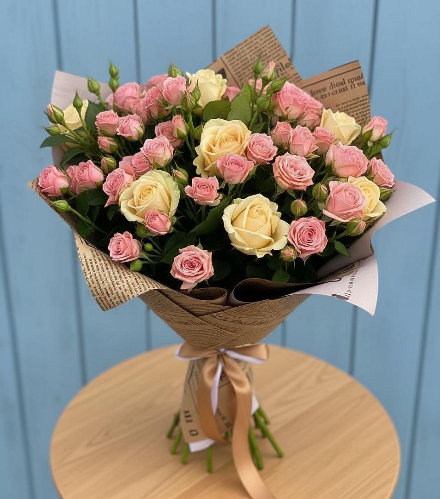 Букет цветов из: Розы в Новосемейкино