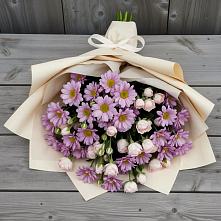 Букет цветов из:  Розы и Хризантемы в Новосемейкино