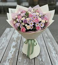 Букет цветов из:  Розы и Хризантемы в Новосемейкино
