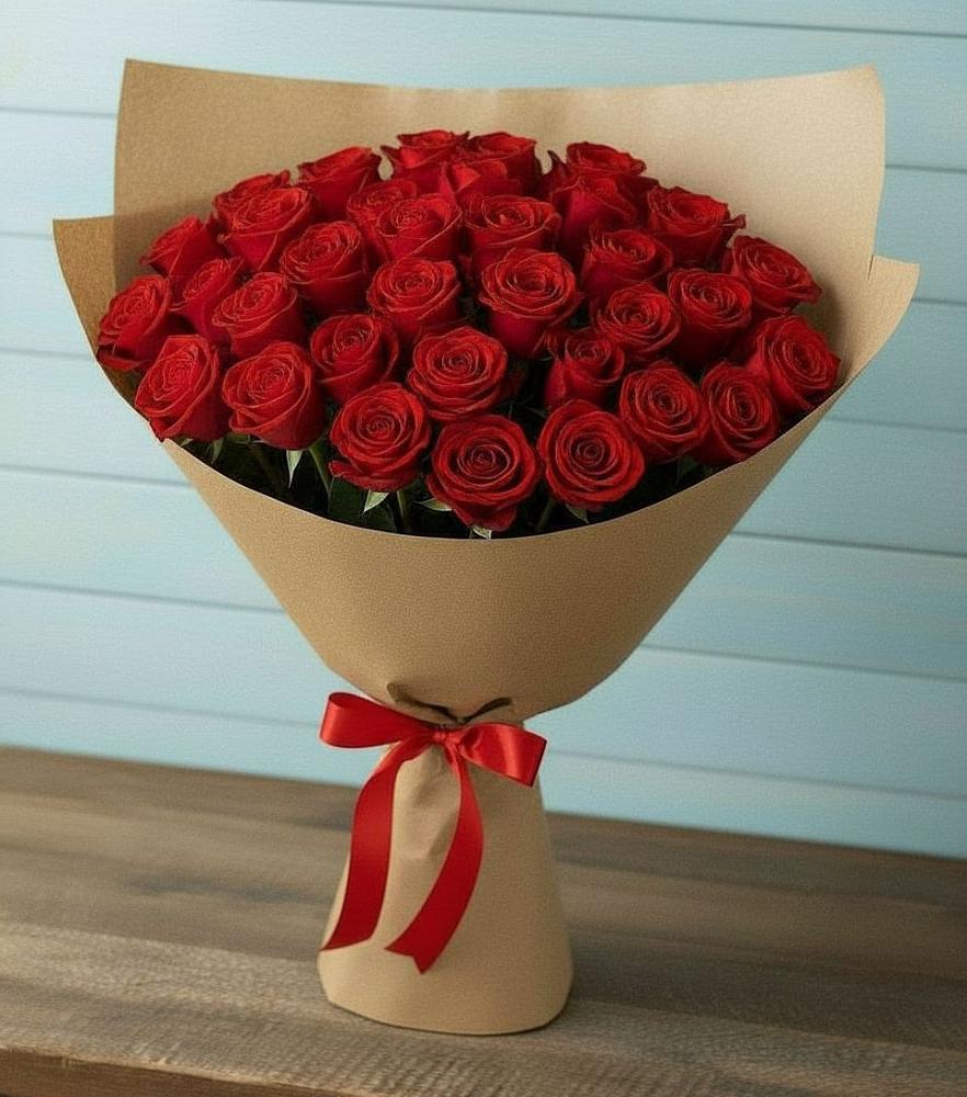 Букет Красные розы Милано в Новосемейкино