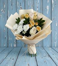 Букет цветов из:  Розы и Хризантемы в Новосемейкино