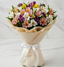 Букет цветов из:  Альстромерии в Новосемейкино