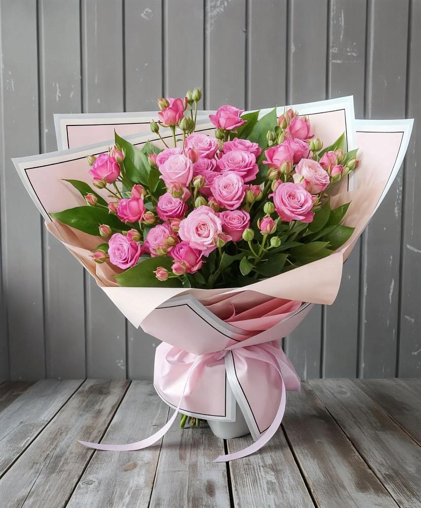 Букет Розовый кустик в Новосемейкино