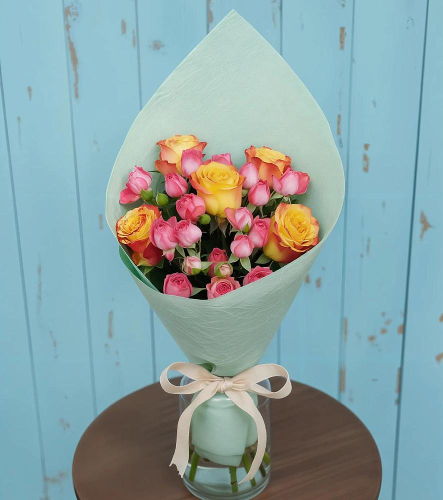 Букет цветов из: Розы в Новосемейкино