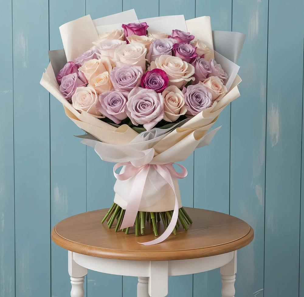 Букет цветов из: Розы в Новосемейкино