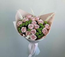 Букет цветов из:  Розы и Хризантемы в Новосемейкино