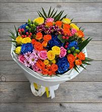 Букет цветов из:  Розы и Хризантемы в Новосемейкино