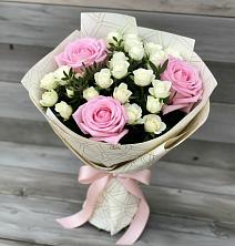 Букет цветов из:  Розы в Новосемейкино