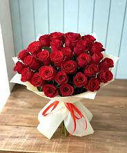 Букет 29 Красных роз в Новосемейкино