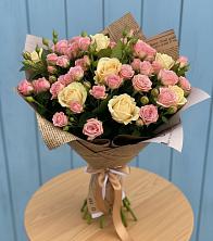 Букет цветов из:  Розы в Новосемейкино