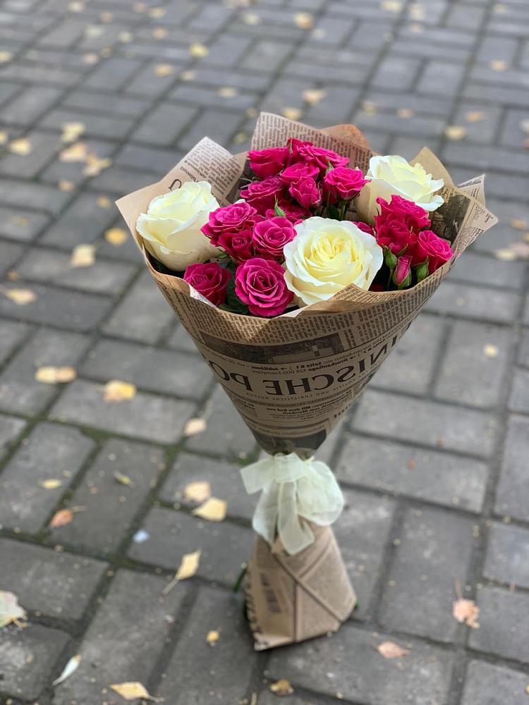 Букет цветов из: Розы в Новосемейкино