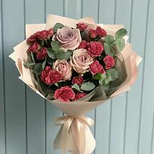 Букет цветов из:  Гвоздики и Розы в Новосемейкино