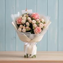 Букет цветов из:  Розы в Новосемейкино