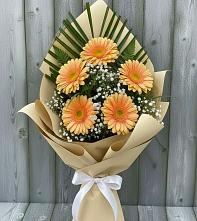 Букет цветов из:  Герберы в Новосемейкино