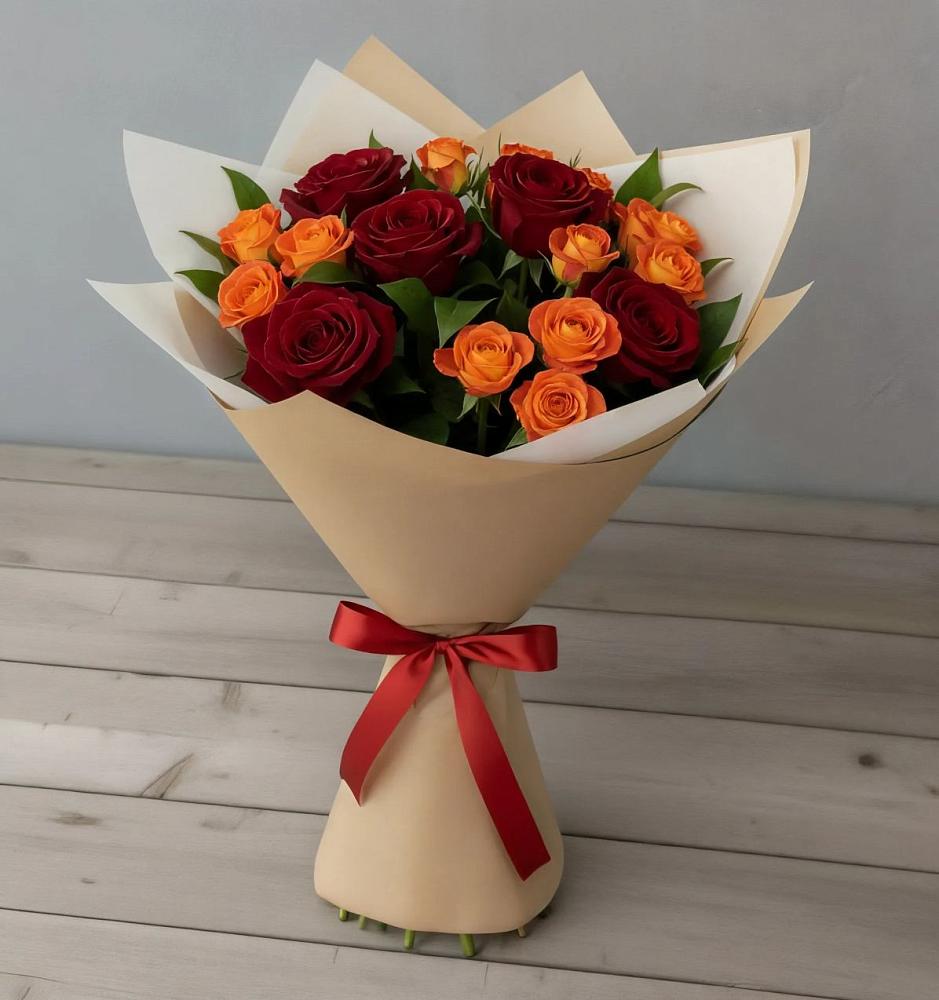 Букет Любовь и восторг в Новосемейкино